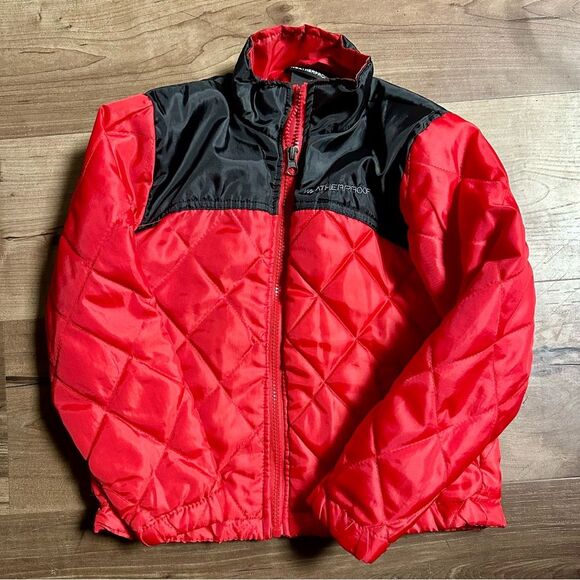 Weatherproof Kids Red and Black Quilted Jacket (262) - Picture 1 of 3